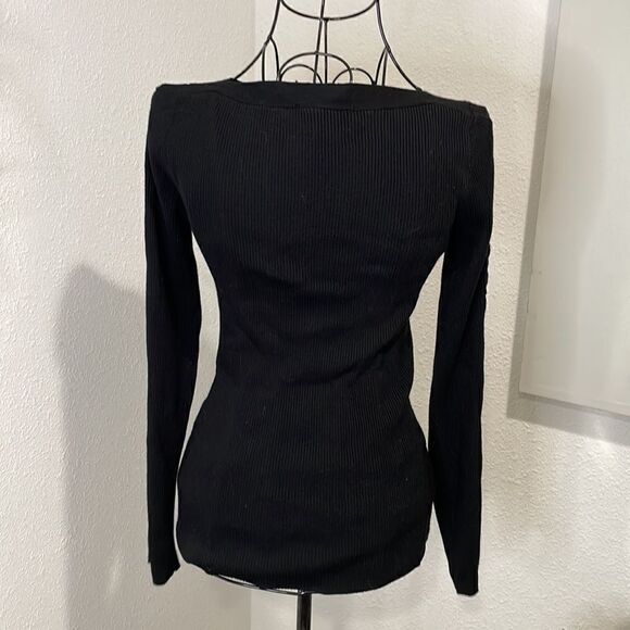 INC crew neck sweater with lace up sleeves size S - Picture 6 of 7